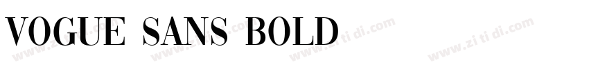 Vogue Sans Bold字体转换